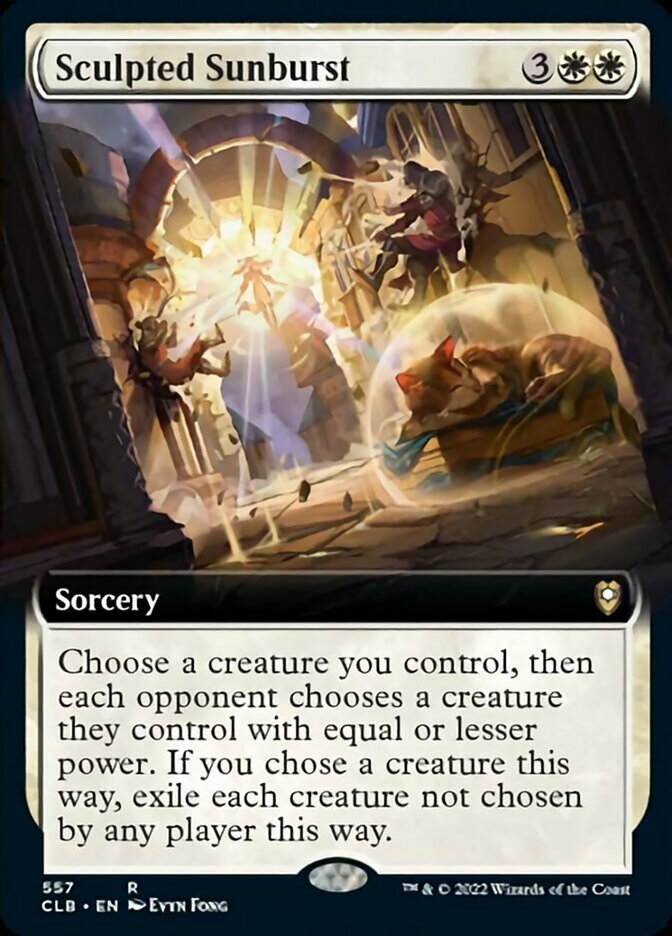 Sculpted Sunburst (Extended Art) [Commander Legends: Battle for Baldur's Gate] | Rock City Comics