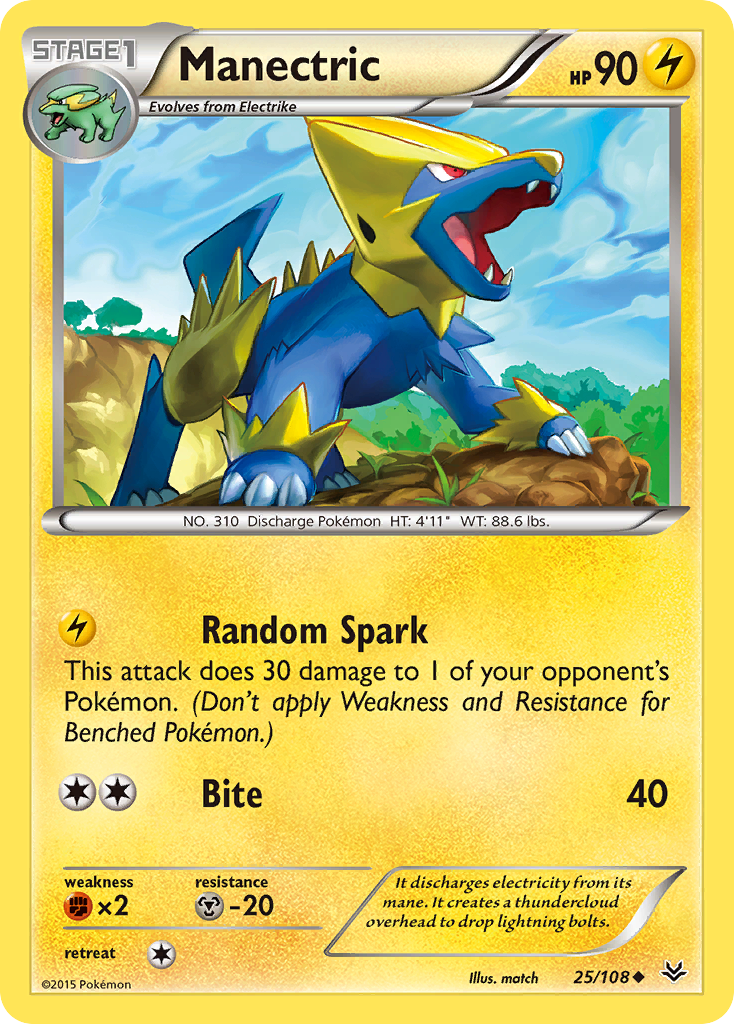 Manectric (25/108) [XY: Roaring Skies] | Rock City Comics