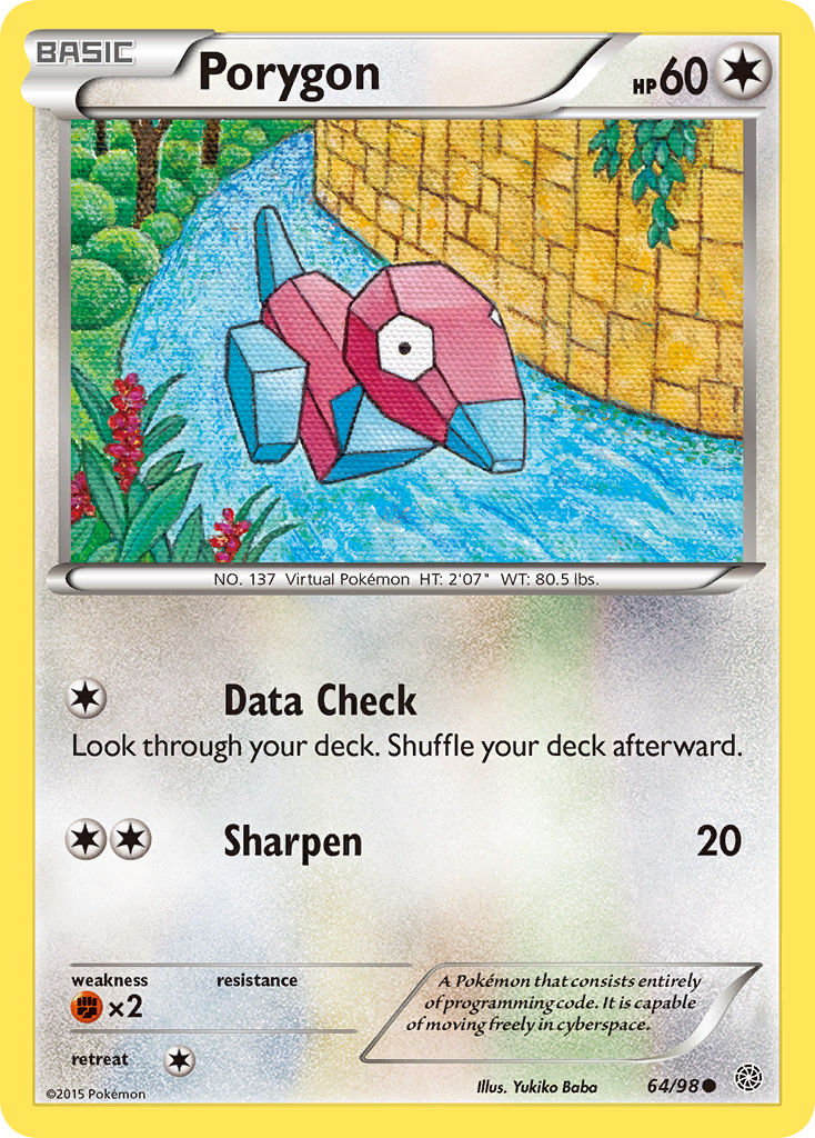 Porygon (64/98) [XY: Ancient Origins] | Rock City Comics