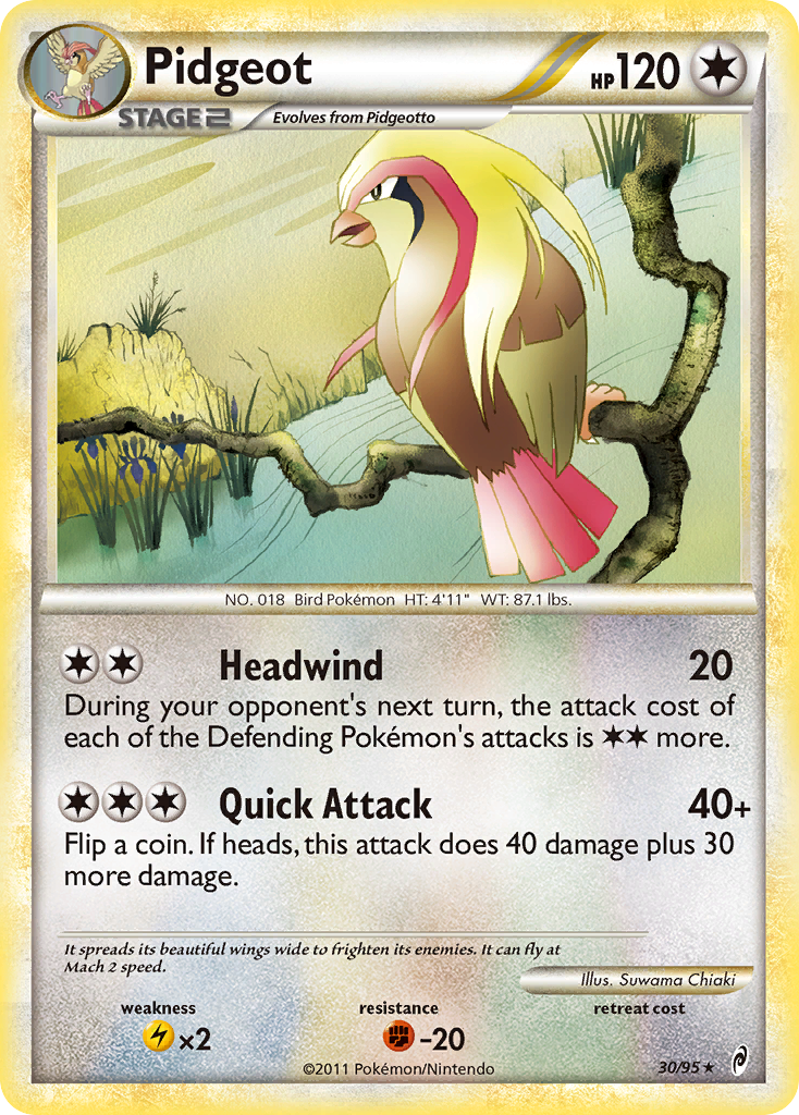 Pidgeot (30/95) [HeartGold & SoulSilver: Call of Legends] | Rock City Comics