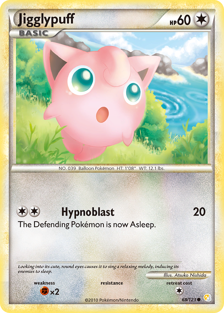 Jigglypuff (68/123) [HeartGold & SoulSilver: Base Set] | Rock City Comics