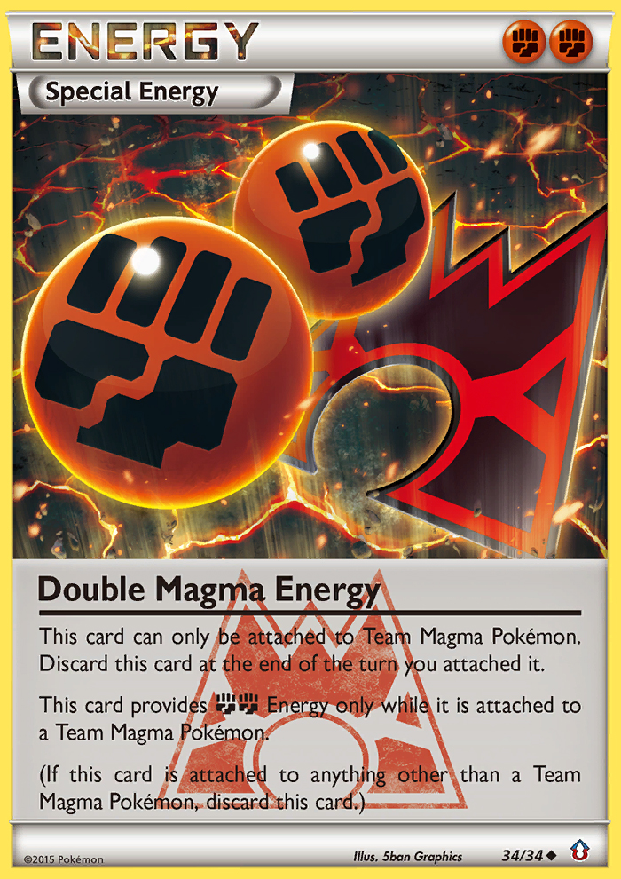 Double Magma Energy (34/34) [XY: Double Crisis] | Rock City Comics