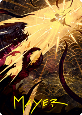 Defiant Strike Art Card (Gold-Stamped Signature) [Strixhaven: School of Mages Art Series] | Rock City Comics