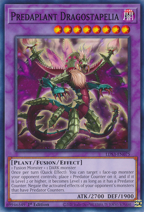 Predaplant Dragostapelia [LDS3-EN075] Common | Rock City Comics