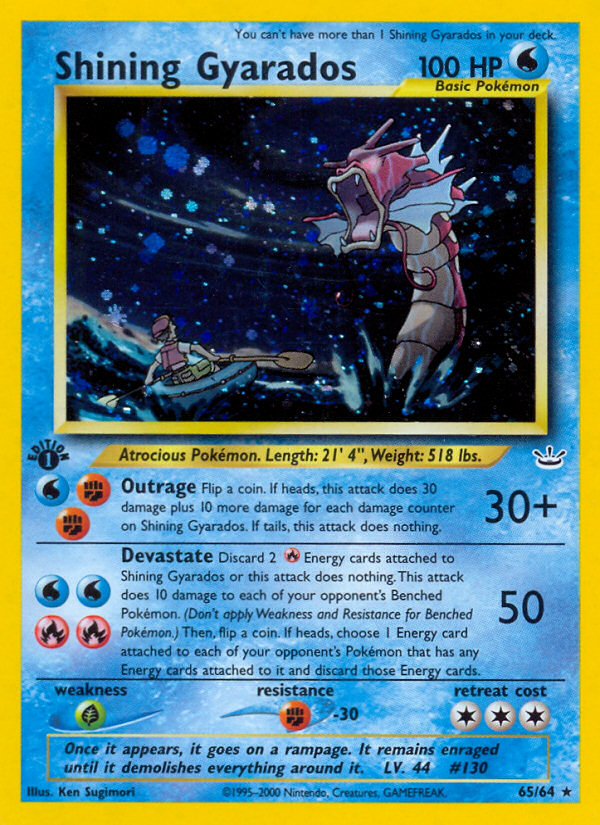 Shining Gyarados (65/64) [Neo Revelation 1st Edition] | Rock City Comics