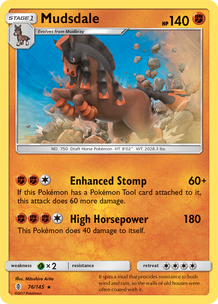 Mudsdale (76/145) [Sun & Moon: Guardians Rising] | Rock City Comics