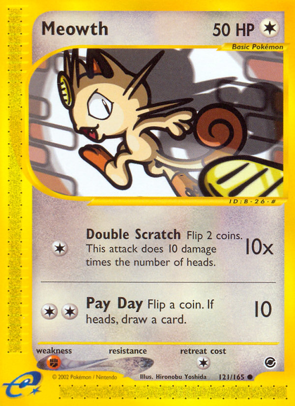 Meowth (121/165) [Expedition: Base Set] | Rock City Comics