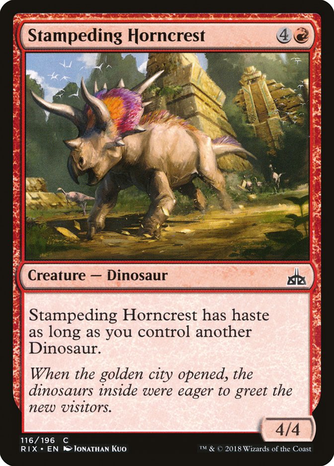 Stampeding Horncrest [Rivals of Ixalan] | Rock City Comics