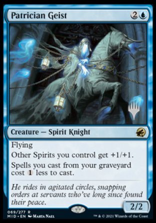 Patrician Geist (Promo Pack) [Innistrad: Midnight Hunt Promos] | Rock City Comics