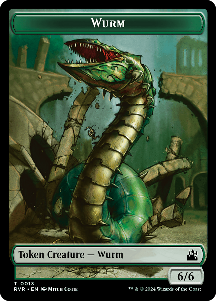 Goblin (0008) // Wurm Double-Sided Token [Ravnica Remastered Tokens] | Rock City Comics