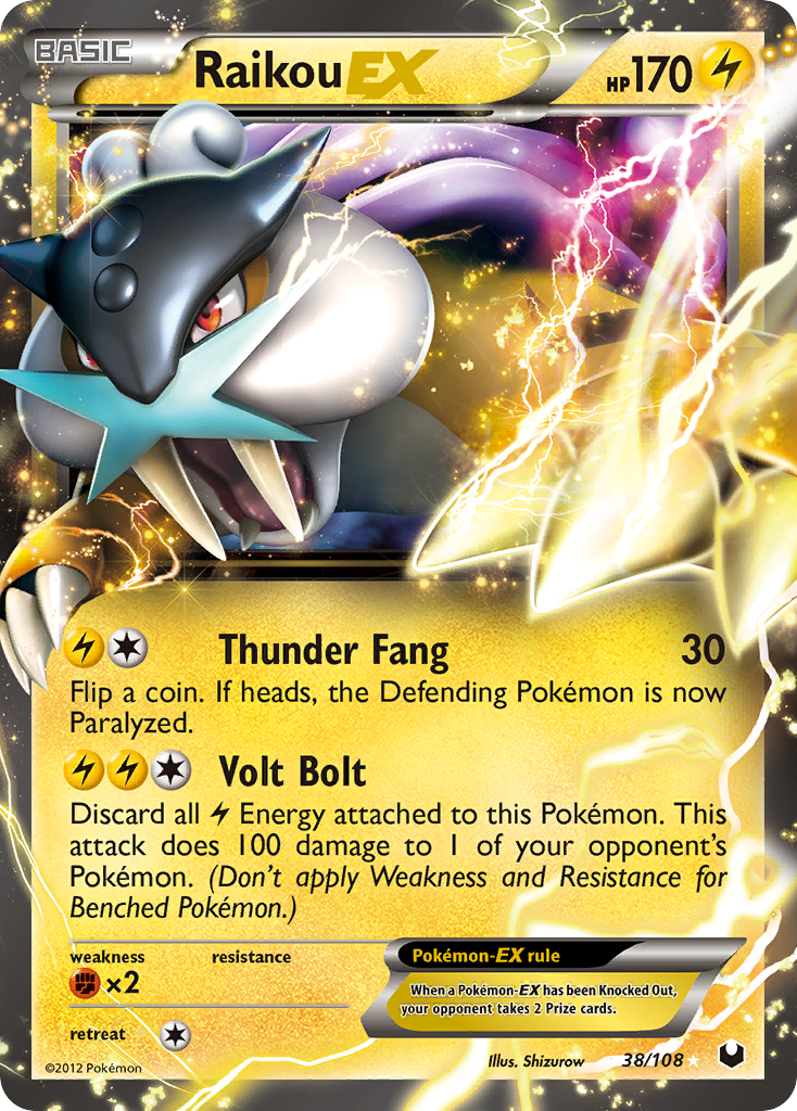 Raikou EX (38/108) [Black & White: Dark Explorers] | Rock City Comics