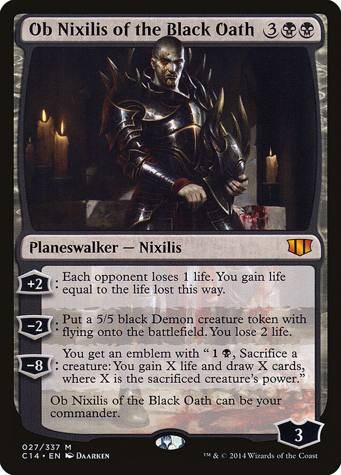 Ob Nixilis of the Black Oath [Commander 2014] | Rock City Comics