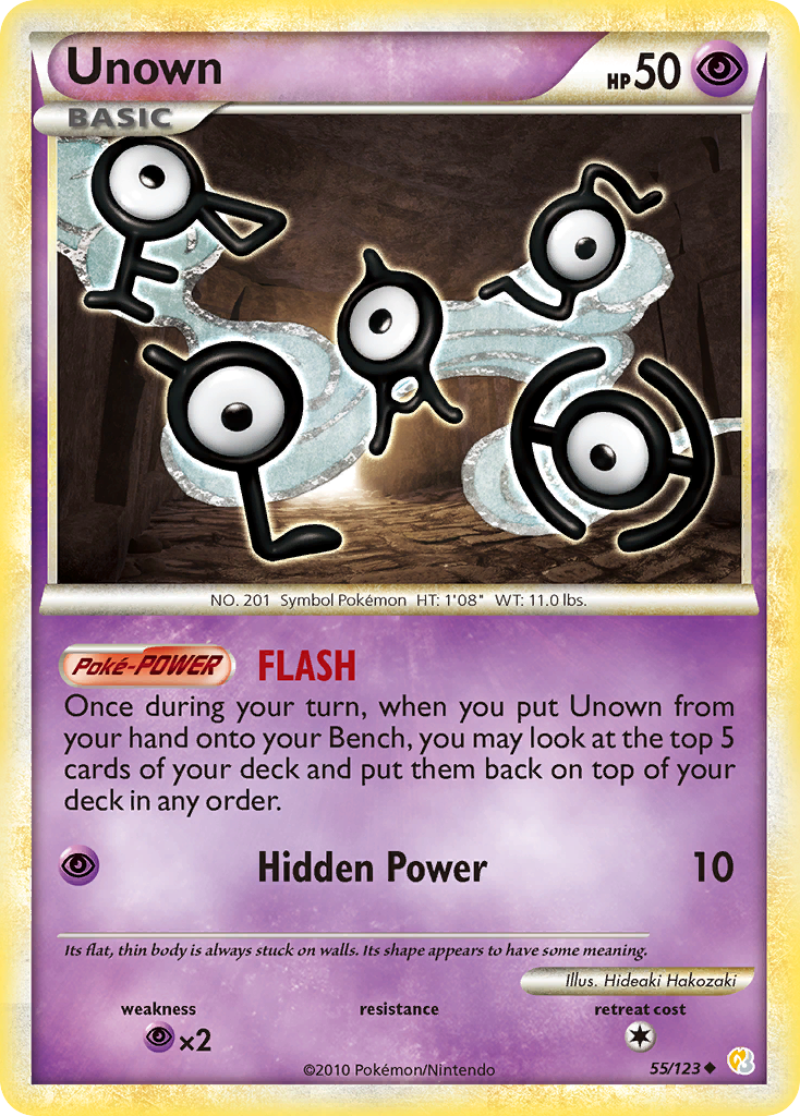 Unown (55/123) [HeartGold & SoulSilver: Base Set] | Rock City Comics