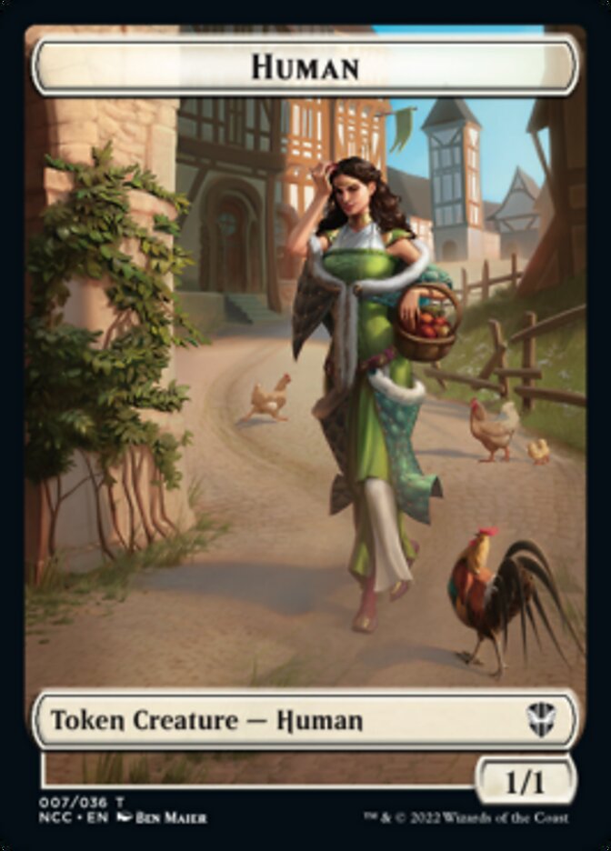 Eldrazi Spawn // Human Double-sided Token [Streets of New Capenna Commander Tokens] | Rock City Comics