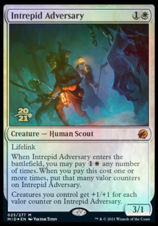 Intrepid Adversary [Innistrad: Midnight Hunt Prerelease Promos] | Rock City Comics