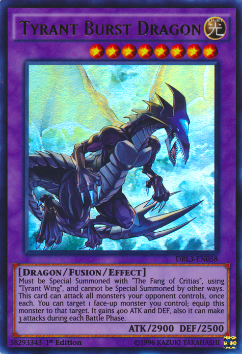 Tyrant Burst Dragon [DRL3-EN058] Ultra Rare | Rock City Comics