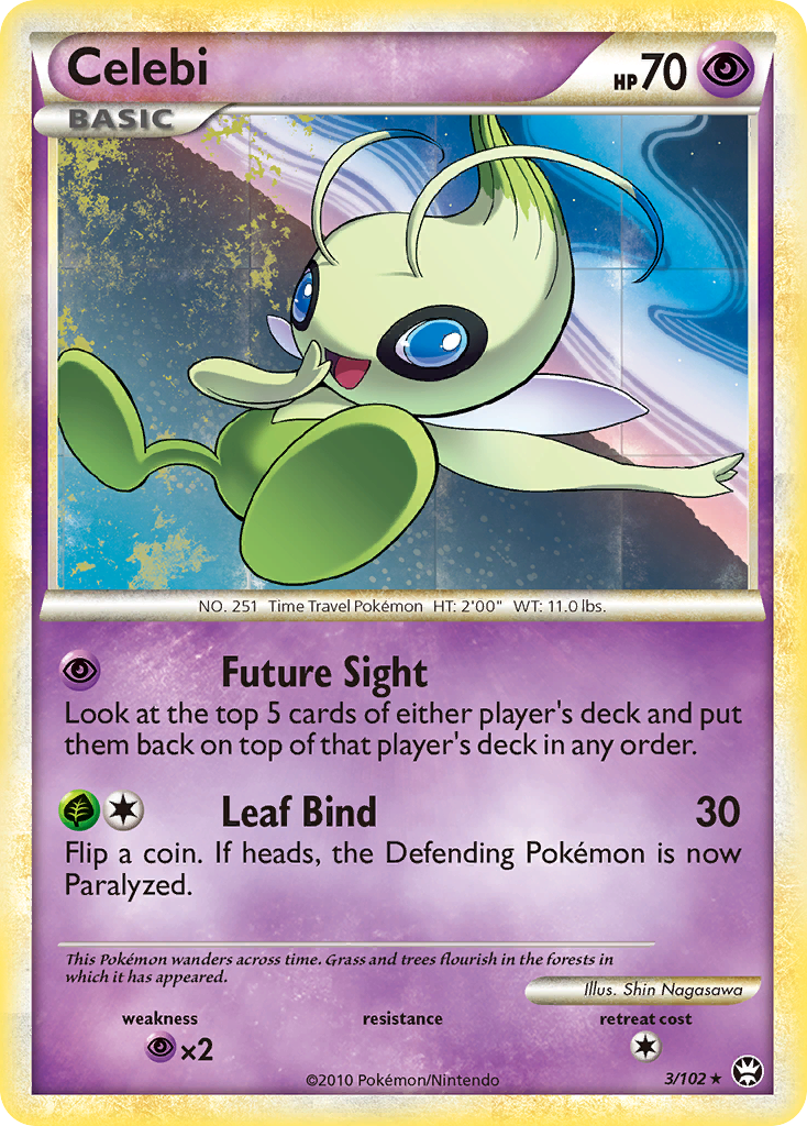 Celebi (3/102) [HeartGold & SoulSilver: Triumphant] | Rock City Comics