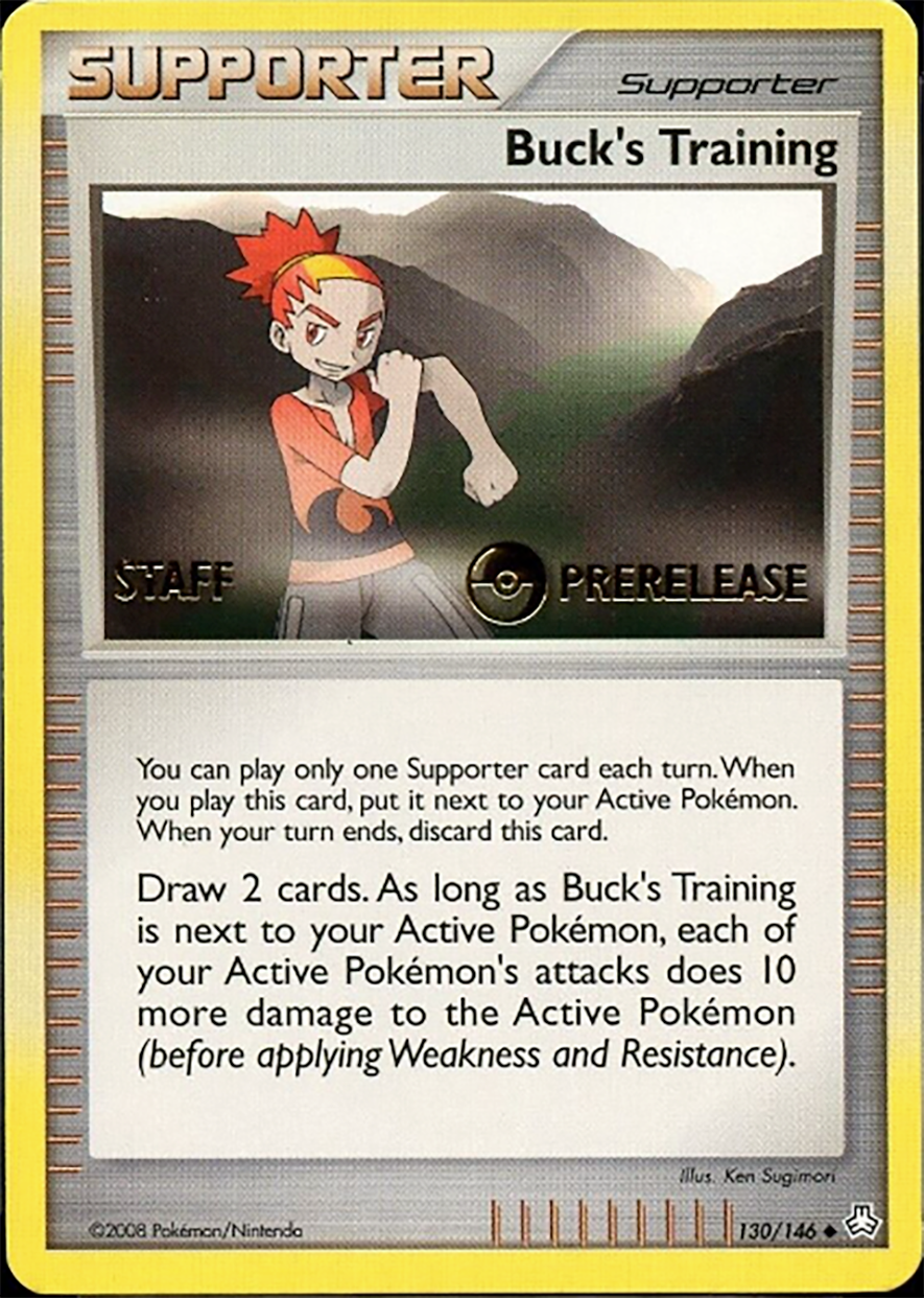 Buck's Training (130/146) (Staff Prerelease Promo) [Diamond & Pearl: Legends Awakened] | Rock City Comics