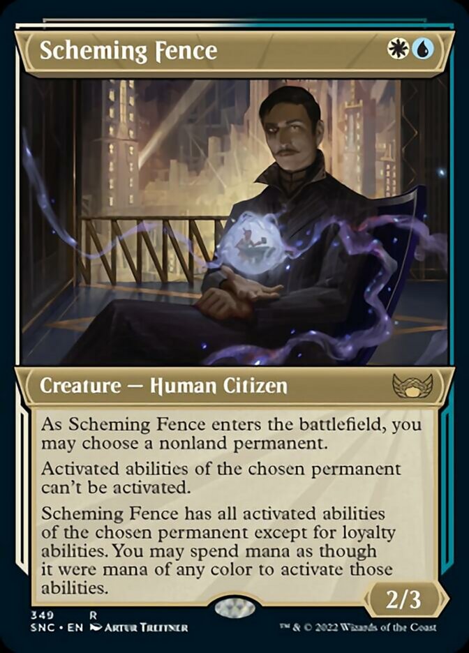 Scheming Fence (Showcase Art Deco) [Streets of New Capenna] | Rock City Comics