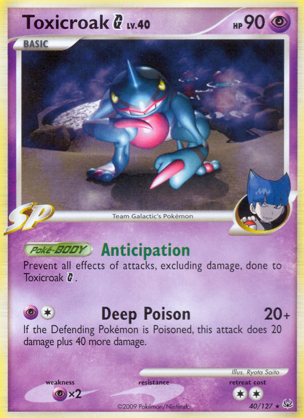 Toxicroak G (40/127) [Platinum: Base Set] | Rock City Comics