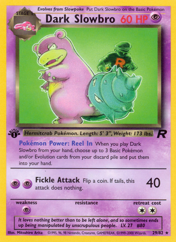 Dark Slowbro (29/82) [Team Rocket 1st Edition] | Rock City Comics