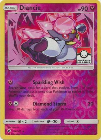 Diancie (94/147) (League Promo) [Sun & Moon: Burning Shadows] | Rock City Comics