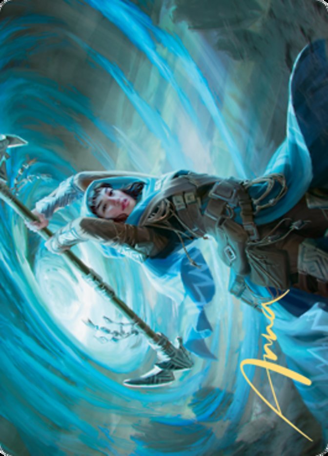 Sea Gate Stormcaller Art Card (Gold-Stamped Signature) [Zendikar Rising Art Series] | Rock City Comics