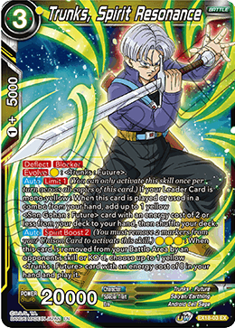 Trunks, Spirit Resonance [EX18-03] | Rock City Comics