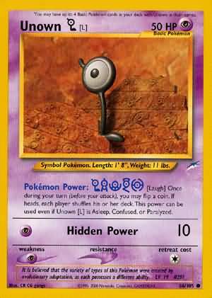 Unown [L] (86/105) [Neo Destiny Unlimited] | Rock City Comics