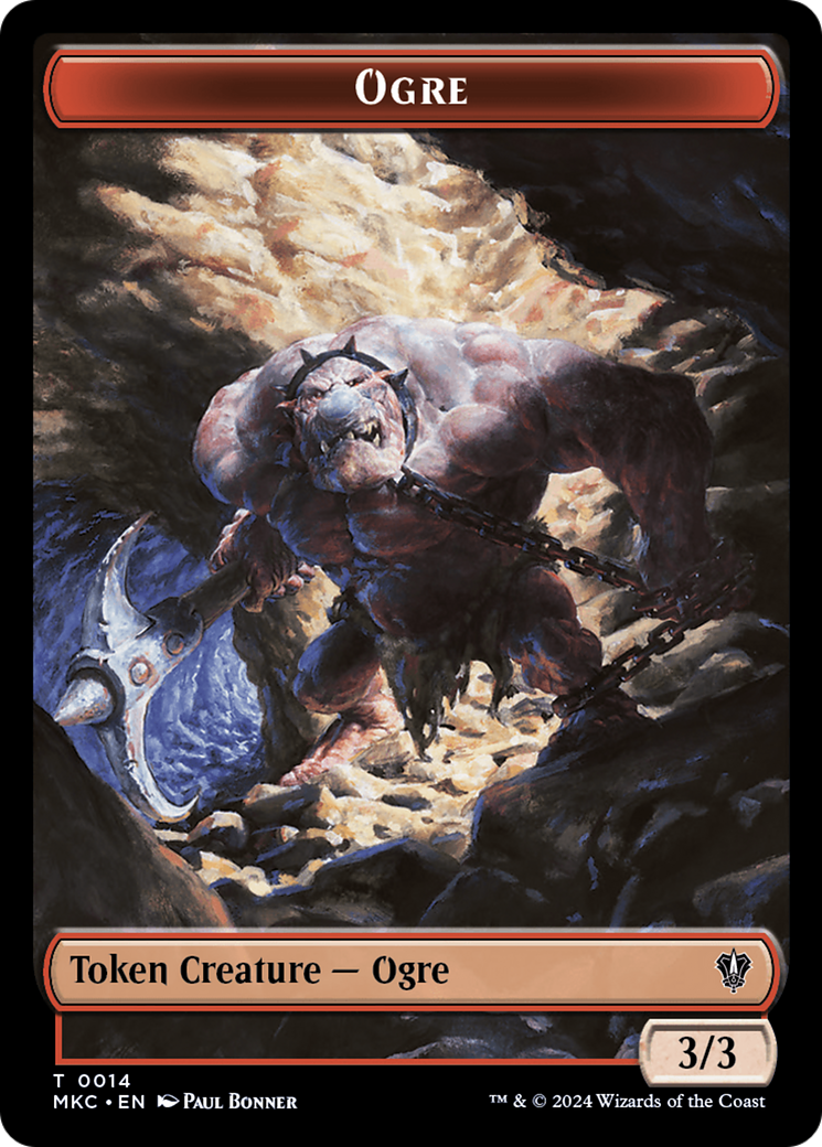 Soldier // Ogre Double-Sided Token [Murders at Karlov Manor Commander Tokens] | Rock City Comics