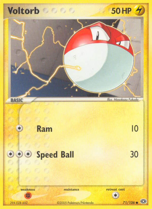 Voltorb (71/106) [EX: Emerald] | Rock City Comics