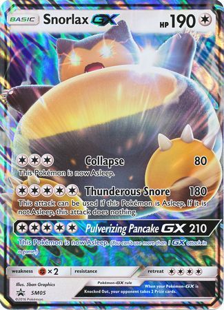 Snorlax GX (SM05) (Jumbo Card) [Sun & Moon: Black Star Promos] | Rock City Comics