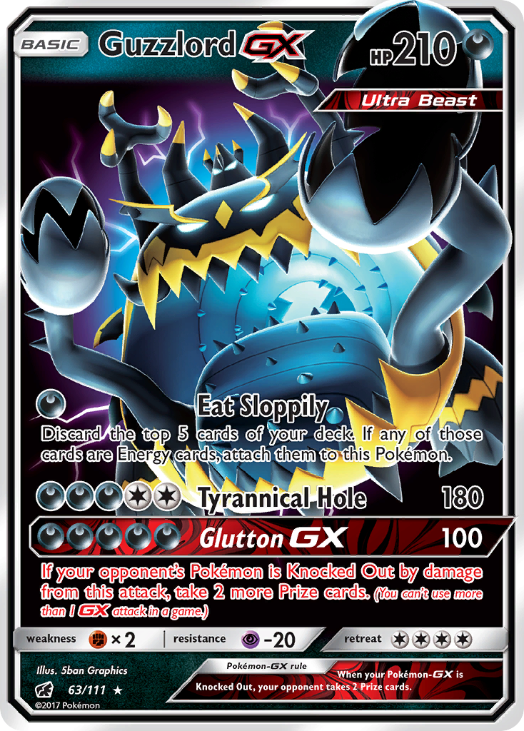 Guzzlord GX (63/111) [Sun & Moon: Crimson Invasion] | Rock City Comics