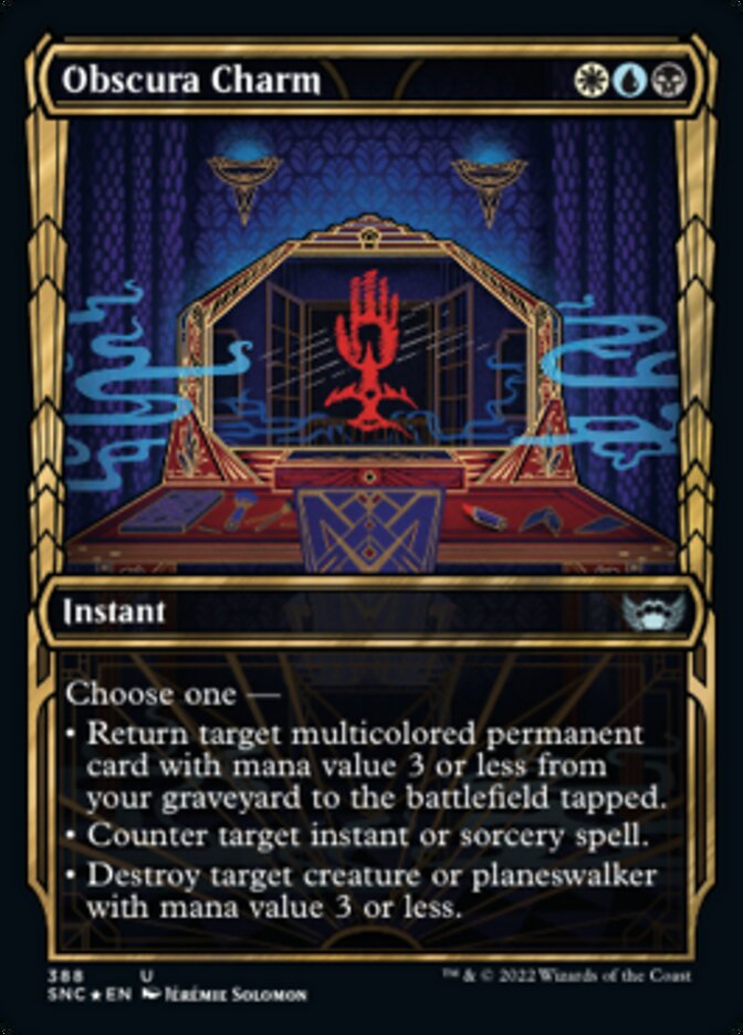 Obscura Charm (Showcase Golden Age Gilded Foil) [Streets of New Capenna] | Rock City Comics