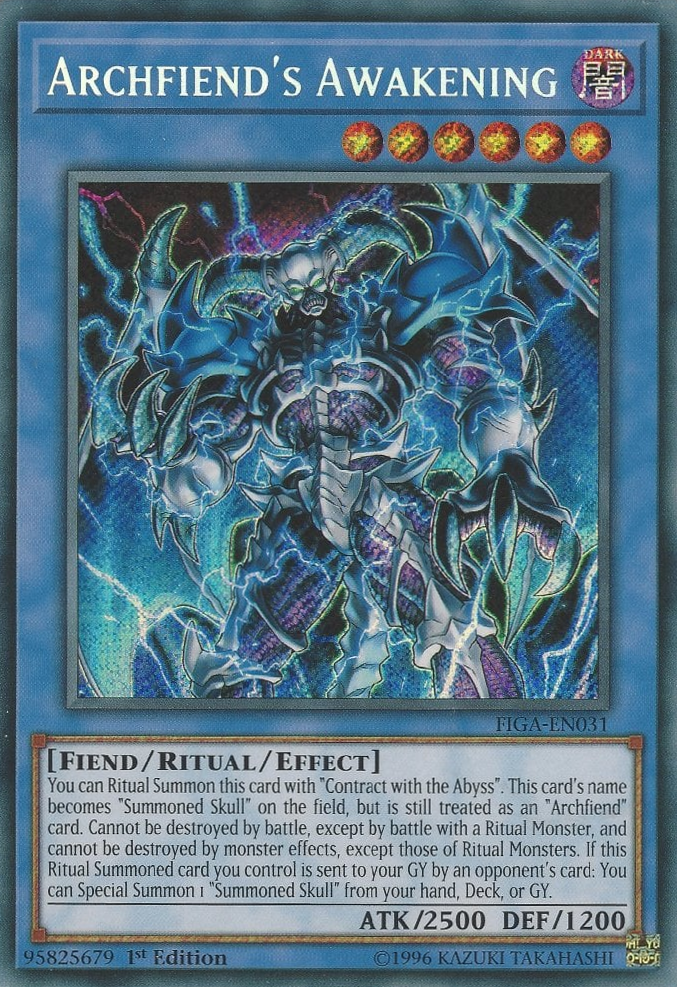 Archfiend's Awakening [FIGA-EN031] Secret Rare | Rock City Comics