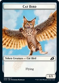 Cat Bird // Human Soldier (004) Double-sided Token [Ikoria: Lair of Behemoths Tokens] | Rock City Comics