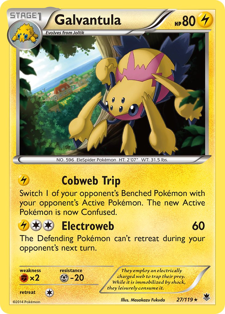 Galvantula(27/119) (Theme Deck Exclusive) [XY: Phantom Forces] | Rock City Comics