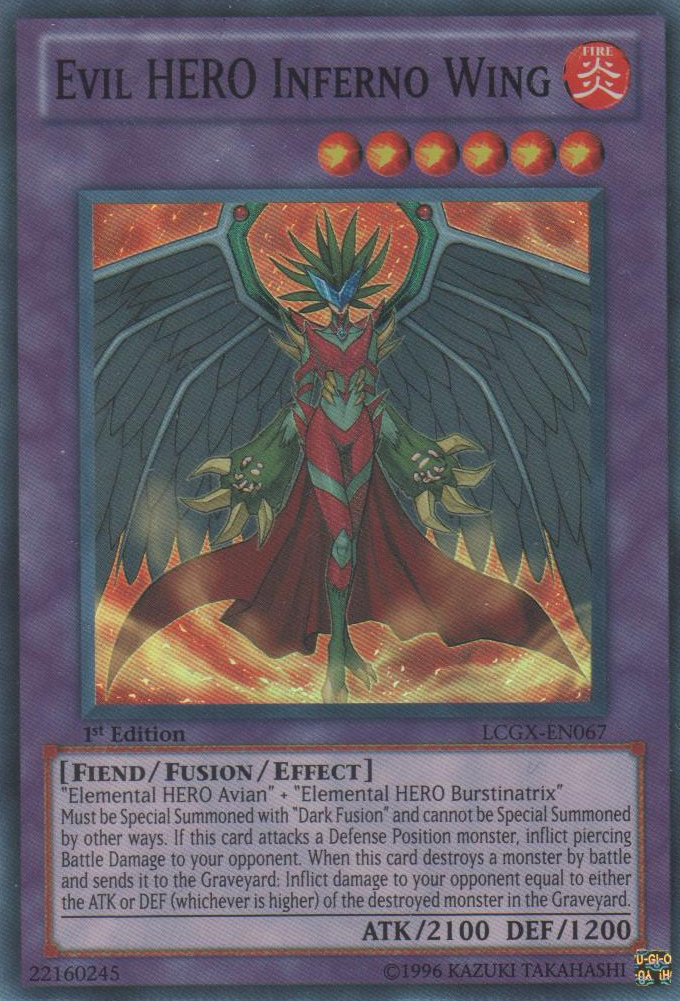 Evil HERO Inferno Wing [LCGX-EN067] Super Rare | Rock City Comics