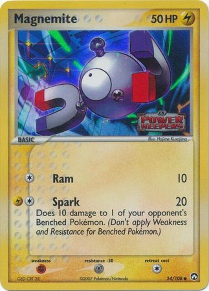 Magnemite (54/108) (Stamped) [EX: Power Keepers] | Rock City Comics