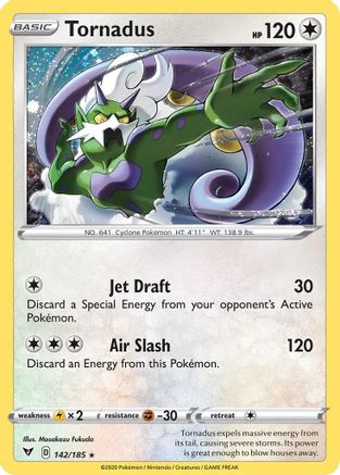 Tornadus (142/185) (Cosmos Holo) [Sword & Shield: Vivid Voltage] | Rock City Comics