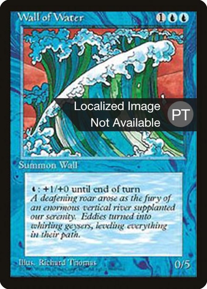 Wall of Water [Fourth Edition (Foreign Black Border)] | Rock City Comics