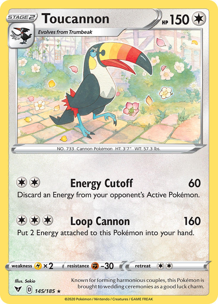 Toucannon (145/185) [Sword & Shield: Vivid Voltage] | Rock City Comics