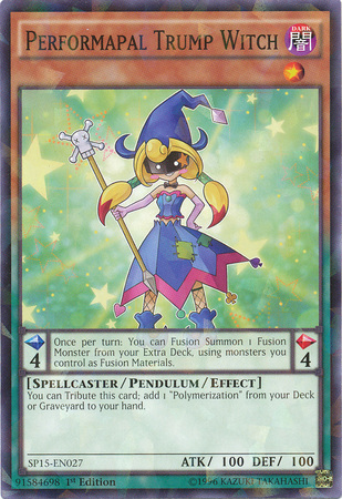 Performapal Trump Witch [SP15-EN027] Shatterfoil Rare | Rock City Comics