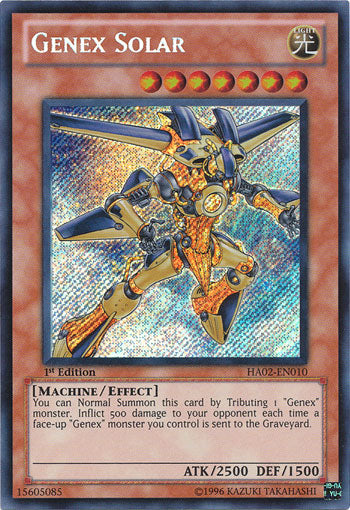 Genex Solar [HA02-EN010] Secret Rare | Rock City Comics