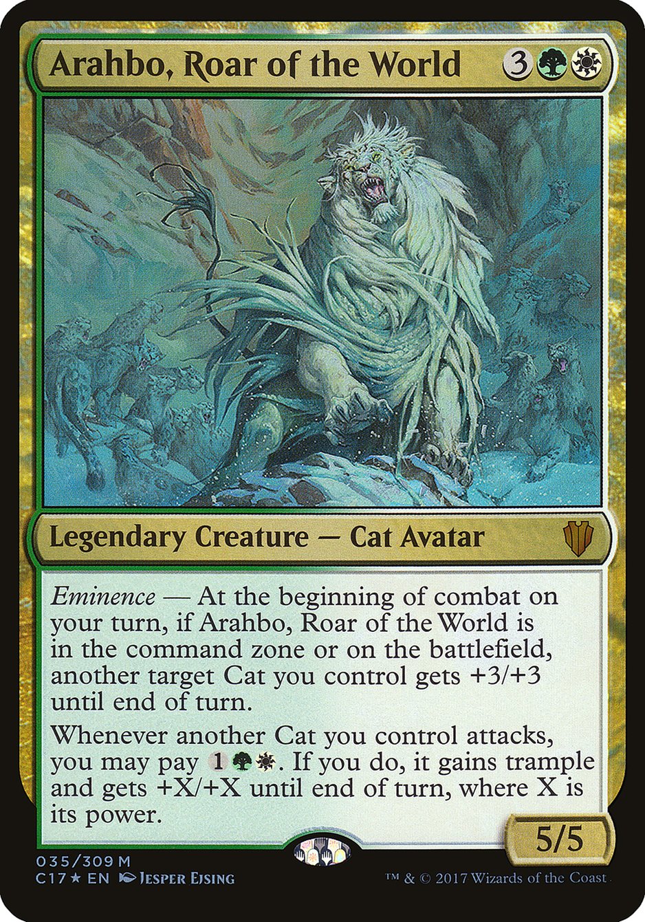 Arahbo, Roar of the World (Oversized) [Commander 2017 Oversized] | Rock City Comics