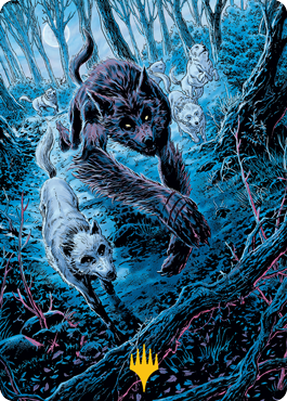 Untamed Pup Art Card (Gold-Stamped Signature) [Innistrad: Midnight Hunt Art Series] | Rock City Comics