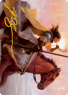 Sunrise Cavalier Art Card (Gold-Stamped Signature) [Innistrad: Midnight Hunt Art Series] | Rock City Comics