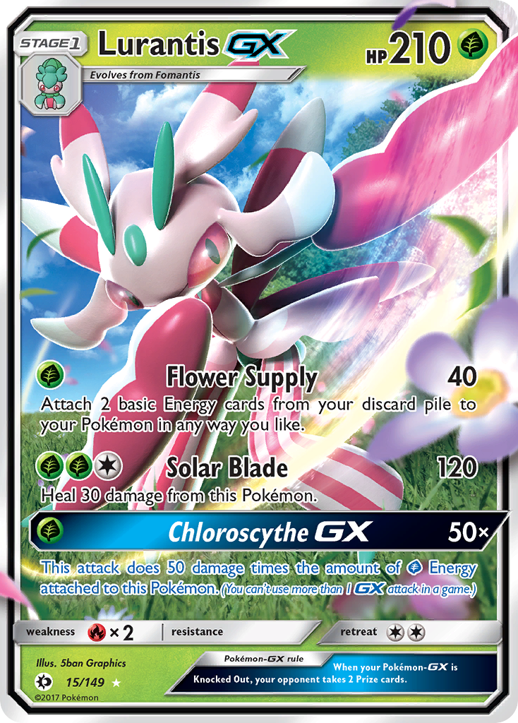 Lurantis GX (15/149) [Sun & Moon: Base Set] | Rock City Comics