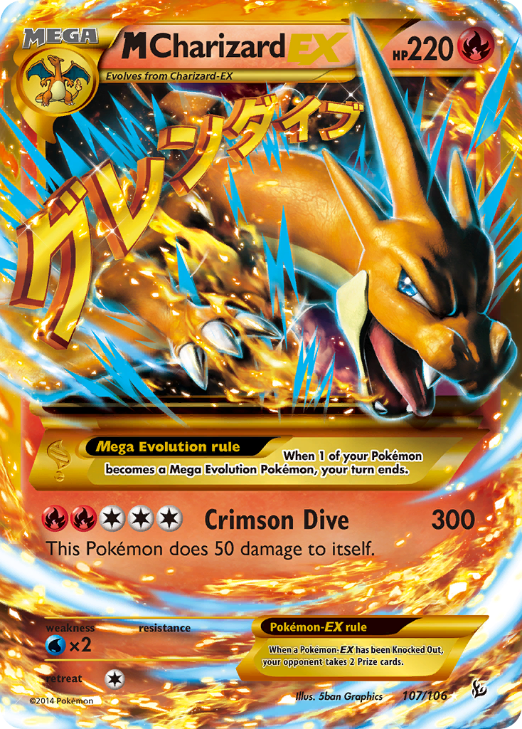 M Charizard EX (107/106) [XY: Flashfire] | Rock City Comics