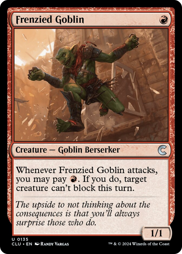 Frenzied Goblin [Ravnica: Clue Edition] | Rock City Comics